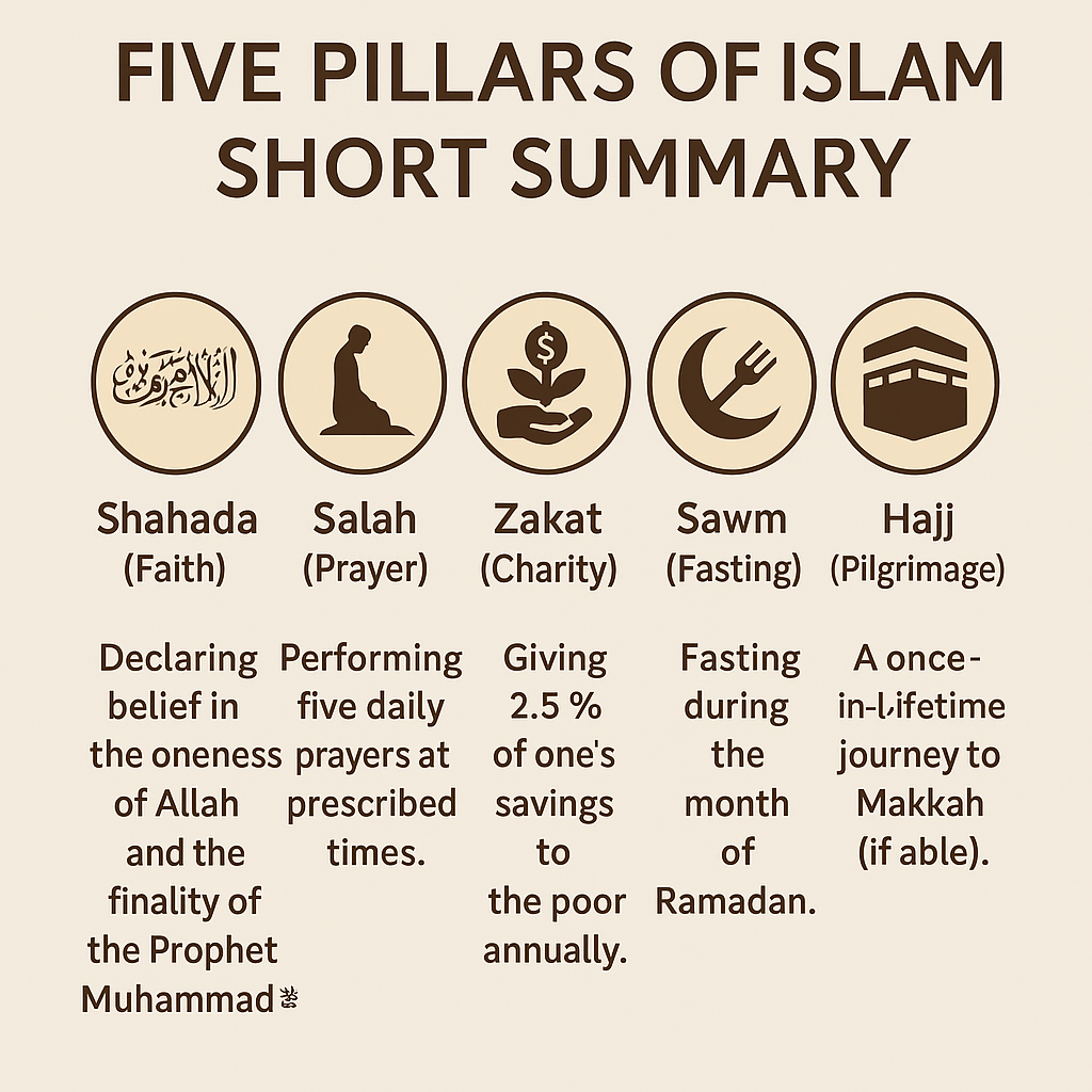 Five Pillars of islam Summary
